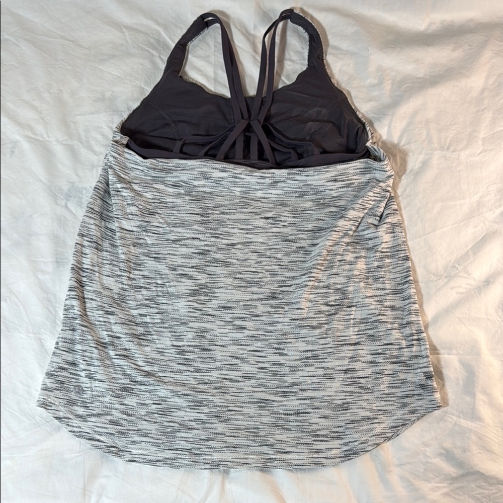 Women's Gray Sports Bra/Tank Top - Picture 2 of 6